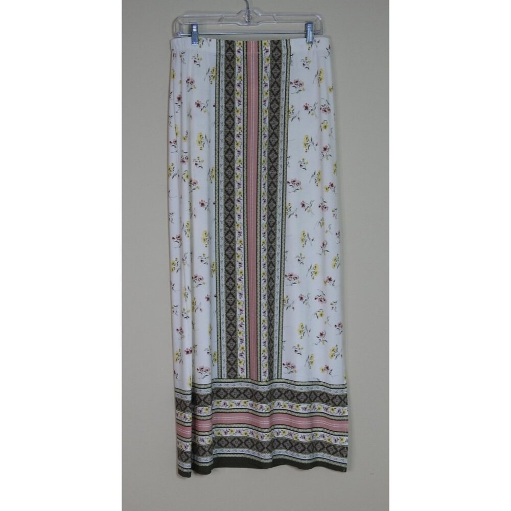 New Est 1946 Kimono Cardigan Skirt Set Boho Floral Duster Maxi Outfit Sz M 3pc - Picture 4 of 14